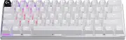 Logitech G PRO X 60 Lightspeed Wireless Gaming Keyboard, Ultra Compact TKL 60% Mechanical Keyboard for Windows PC, LIGHTSYNC RGB, Dual-Shot PBT Keycaps, GX Optical Tactile Switches, White