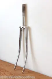 Fork For 27" Inch Road Bike Bicycle Chrome 1" Threaded High Ten Steel XL Steerer