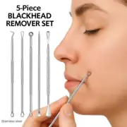 Kit de 5 extractores de puntos negros acne comedones granos de acero inoxidable