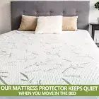All Size Fully Fitted Waterproof Bamboo Mattress Protector Topper Sheet Cover AU
