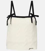 [Ganni] Ganni Wool and cashmere top AU 14 white