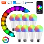 E26/E27 LED Light Bulb Lamp RGBCW Tuya Bluetooth Dimmable Timer For Smart Lift