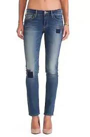 TRUE RELIGION Brand Jeans Victoria Skinny Vintage Patchwork Legging Beaten Trail