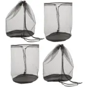 4 Pcs Logo Disc Storage Net Pocket Travel Football and Cone Bag Carrier