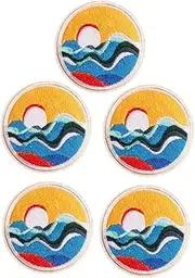 COHEALI 5 Pcs Iron Embroidery Patches for Clothing Repair and Decoration Easy to Use Garment Patches for Jeans and Apparel Compact and Convenient Sewing Accessories