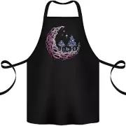 Trippy Magic Mushroom Moon LSD Psychedelic Cotton Apron 100% Organic