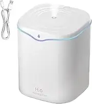 Humidifier for Bedroom, 2 Noiseless Cool Mist, Compact Travel Design, Interactive Whisper Quiet Air Moisturizer, Ideal to Kids, Plants, Nurseries, Large Rooms 5.12x5.12x6.26 Inches