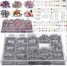 105PC Wholesale Body Jewelry Bulk Tongue Eyebrow Lip Belly Navel Ring Piercing
