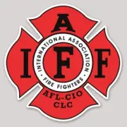 4 Inch Non-Reflective IAFF Red Firefighter Die Cut Maltese Sticker Decal