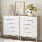 10 Drawer Chest of Drawers Tallboy Dressers Storage Drawers Cabinet