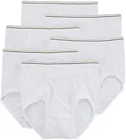 [Stafford] 6 Pack 100% Cotton Full-Cut Briefs White