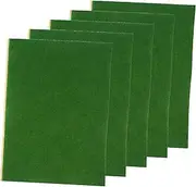 BESPORTBLE 5Pcs Artificial Turf Mat for Sand Table DIY Micro Landscape Decor Durable Grass Lawn for Home Festival Activities and Model Display Strong Material