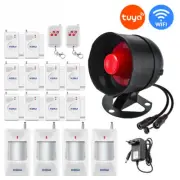 Smart WIFI Wireless Security Alarm System Siren Home Burglar Motion Detector APP