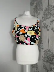 Adidas Multicolour Graphic Print Vest Top Stretchy Gym Running Size XL NEW