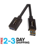 USB-A 3.0 Extension Cable 3M Gold-Plated 4.8Gbps High Speed Connect Devices
