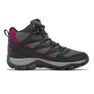 Merrell 越野鞋 West Rim Sport Mid GTX 女鞋 灰 黑 登山鞋 防水 ML037310