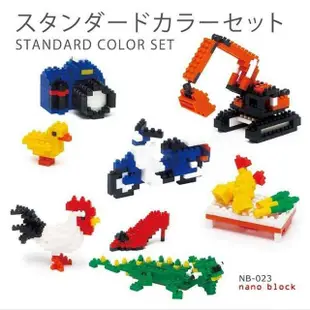 【nanoblock 河田積木】迷你積木-彩色基本組 380(NB-023)