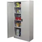 NSW Stratco 2 Door Metal Storage Cabinet Locker Workshop Shelf for Garage Shed