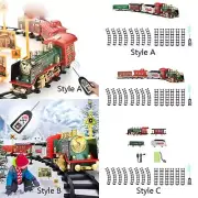 Electric Train Set Model Trains with Carriages Realistic Tracks Train Toys