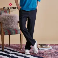 在飛比找momo購物網優惠-【JOHN HENRY】羊毛修身薄西裝褲-黑