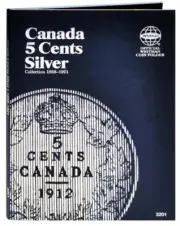 Whitman Blue Coin Folder Canada Five Cents Silver 1858-1921 #3201