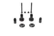SW-Motech Mounting kit for handlebar end mirrors - Black. Kawasaki Z650 (16-), Z7 Hybrid (23-).
