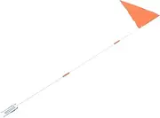 OHPHCALL 2 Pack Boys and Girls Bicycles Safety Flags Double Sided Reflective Flag Easy Install Pole Uv Resistant for Outdoor Use Random