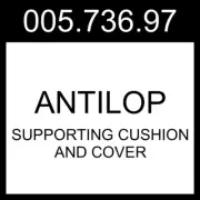 IKEA ANTILOP Supporting Cushion And Cover Dark Yellow/white Dotted 005.736.97