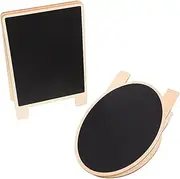 NUOBESTY Portable Creative Memo Boards Set of 2 Wood Material Blackboard for Boys and Girls Home