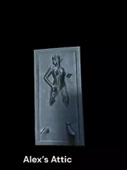 NSFW Woman Elf in Carbonite (3d printed) Unfinished 3.75 inches