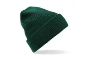 Beechfield Heritage Adults Unisex Premium Plain Winter Beanie Hat (Bottle Green) (One Size)