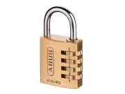 ABUS Mechanical 165/40 40mm Solid Brass Body Combination Padlock (4-Digit) Card
