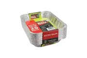 40 x Aluminum Foil Trays BBQ Disposable Roasting Takeaway Oven Baking Party Container
