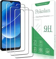 [Pokolan] 3 Pack Screen Protector for Samsung Galaxy A04, Galaxy A04s Tempered Glass, 9H Hardness, Case Friendly, Bubble Free, Anti-Scratch, Ultra Resistant