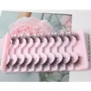 Look Faux Mink Lashes Cat Eye Half Lashes False Eyelashes with Clear Band