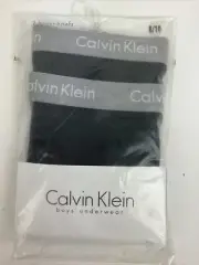 2 Calvin Klein Boys Boxer Briefs Size Medium 24”-25” Black