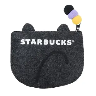 Starbucks 台灣星巴克 2016 萬聖節 神秘黑貓 黑貓 貓咪 造型 零錢包 Cat 小貓 招財貓 隨行包