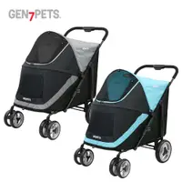 在飛比找PChome24h購物優惠-【美國 Gen7pets】大型寵物推車(經典灰/水湖藍)