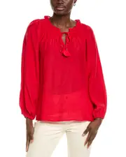 Tommy Bahama Silky Seas Smocked Peasant Top