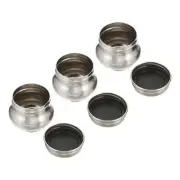 3Pcs Paint Pot Container Cup Palette Cups with Lid and Clip Fixes Silver 2"x2"