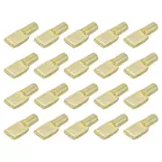 60Pcs Spoon Shaped Shelf Support Pegs Holder, 5mm Metal Nickel Plated Shelf Pins