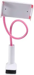 LRXIYODE Cell Phone Holder with Flexible Gooseneck Arm Rotating Bracket for Smartphones and Tablets Under for Living Room Bedroom Office and More Pink