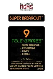 Atari 2600/Sears Tele-Games Replacement Label - Super Breakout