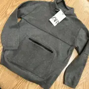 zara pull over sweater Boy Gray 8