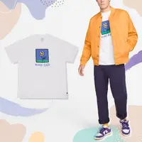 在飛比找PChome24h購物優惠-Nike 短袖 SB Skate Tee 男款 白 棉T 寬