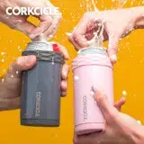 在飛比找遠傳friDay購物優惠-美國CORKCICLE 啤酒裝酷套-玫瑰石英粉 2653AR