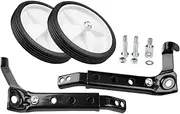 Qraatosi 1 Pair in Children's Bicycle Training Wheels for Beginners, Black