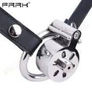 Stainless Steel Wrapped Male Slave Chastity Device Cage Ring Urethra Plug