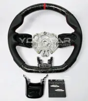 For MINI 21+ FORGED CARBON Nappa Leather Red Steering Wheel F54 F55 F56 F57 F60 (for: Mini)