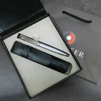 在飛比找momo購物網優惠-【SHEAFFER】VFM系列閃亮銀原子筆筆套禮盒(E294